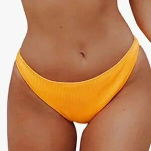 Cupshe Ribbed Bikini Bottom Size M